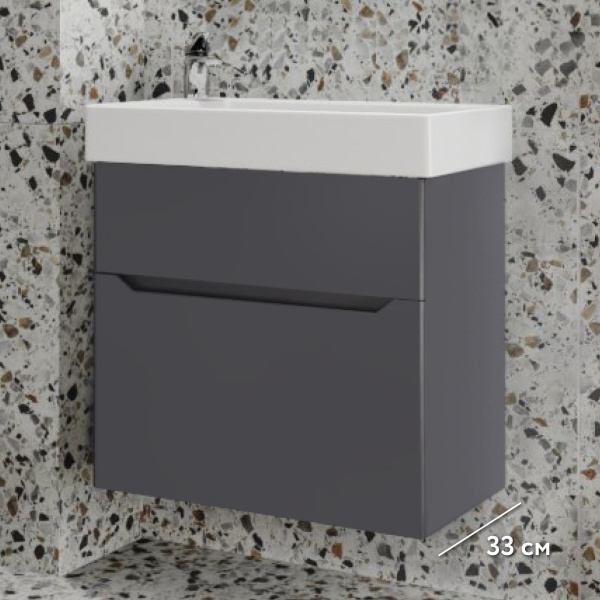 Тумба Брикон 65 подвесная Антрацит