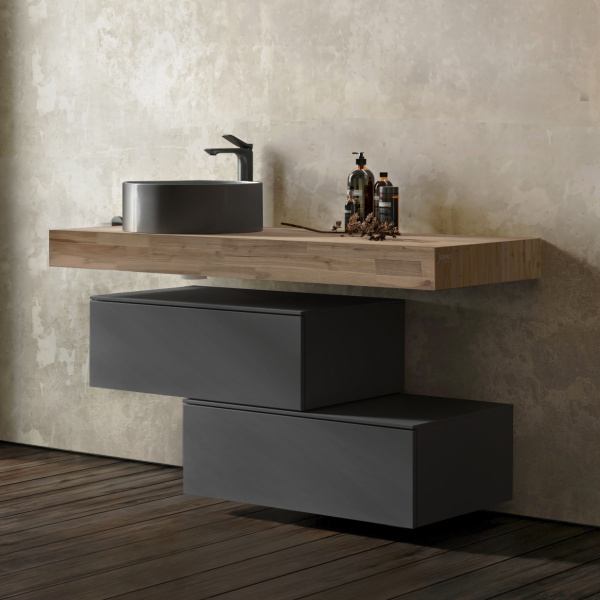 Комплект мебели Modulare 120 подвесной Антрацит