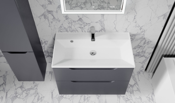 Тумба Вектор 100 подвесная, антрацит