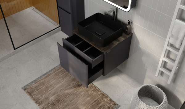 Комплект Морелле 60 (подвесной) антрацит /трюфель