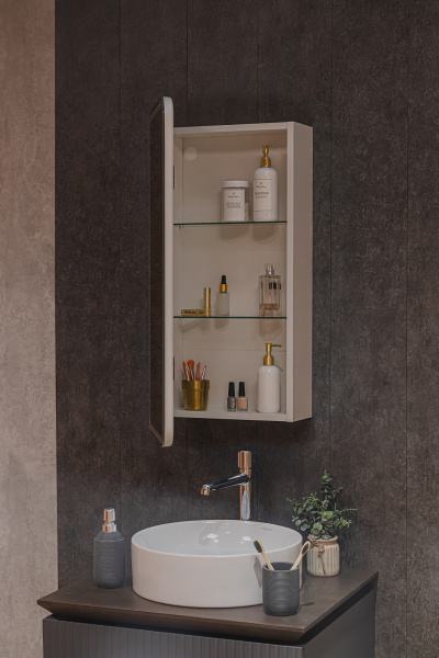 Зеркало-шкаф Ленора Белый 40х80 Бесконтакт