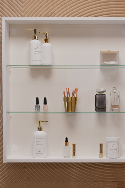 Зеркало-шкаф Ленора Белый 70х80 Бесконтакт